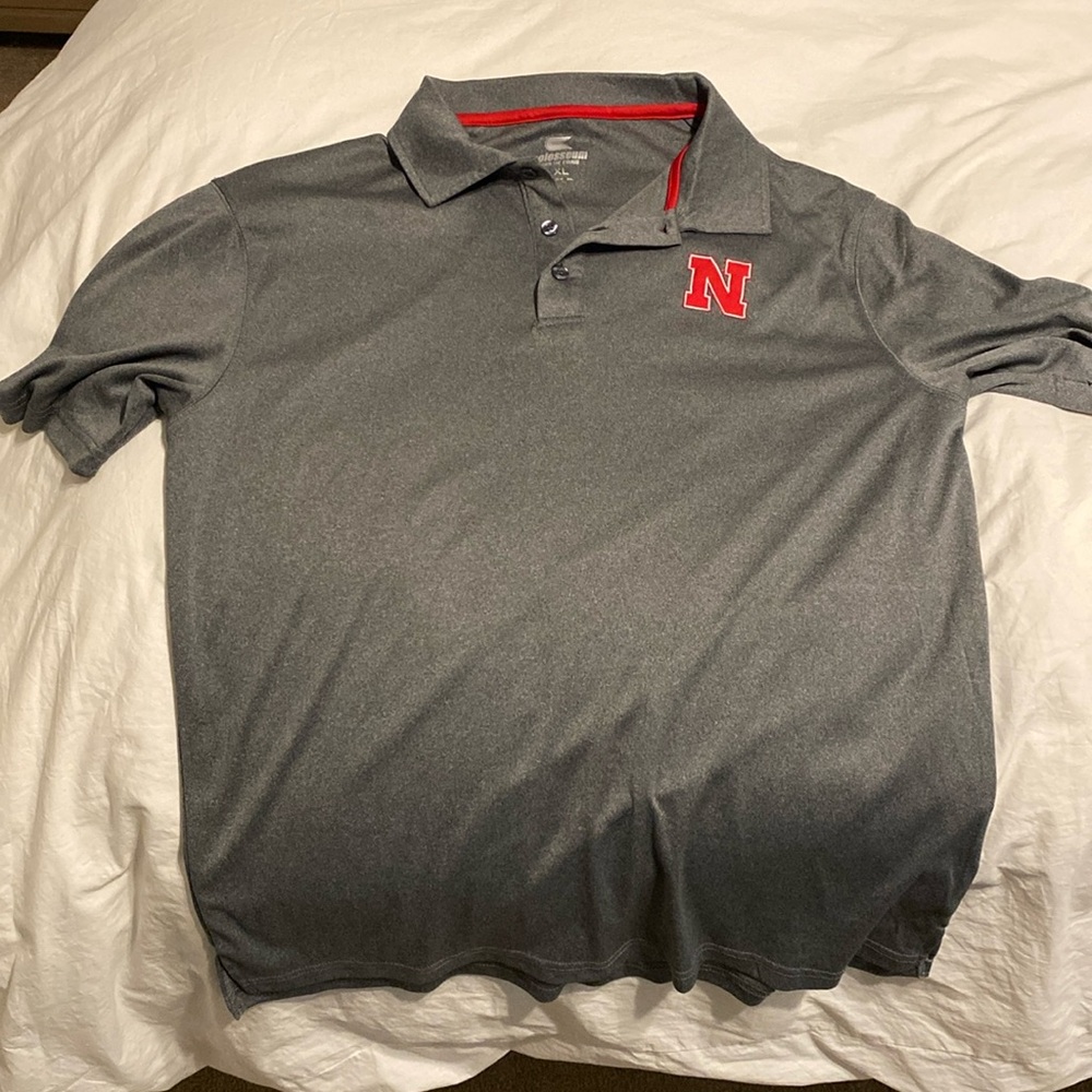 Colosseum Gray XL Golf Shirt/Polo